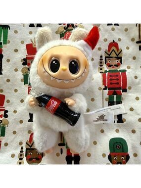 POPMART The Monsters Labubu Santa Hat Coca-Cola Christmas Plush